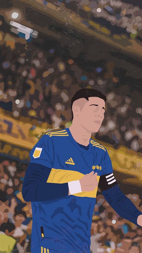 Capitan De Boca Juniors Marcos Rojo Cabj Ilustracion Wallpaper Boca