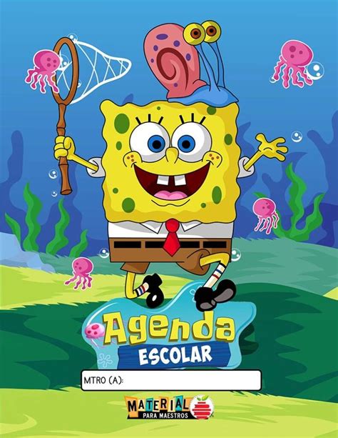 Agenda De Bob Esponja Totalmente Gratis Material Para