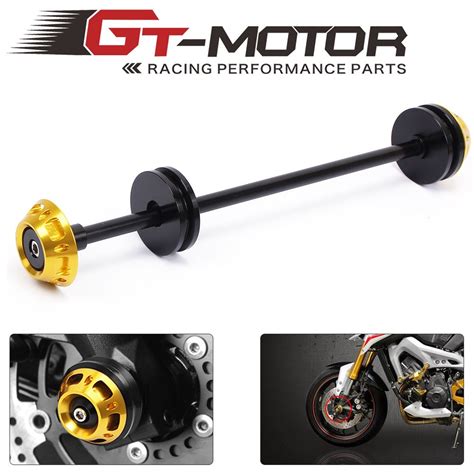 Gt Motor Motorcycle Cnc Front Axle Slider Frame Sliders Crash Protector