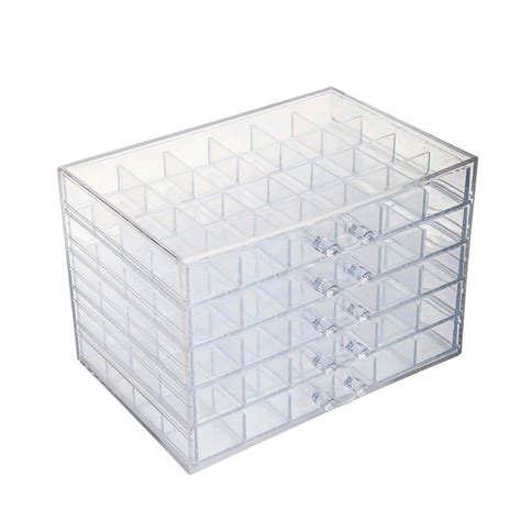 Caja Organizadora De Acr Lico W Nd Transparente Para Decoraci N De U As