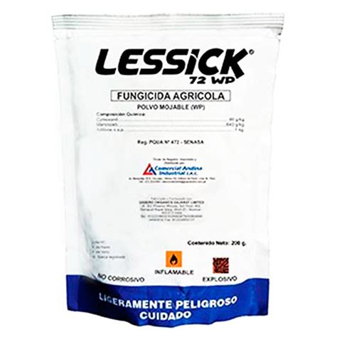 Lessick 1kg Cymoxanilmancozeb Fungicida Preventivo Curativo Sistemico Caisac