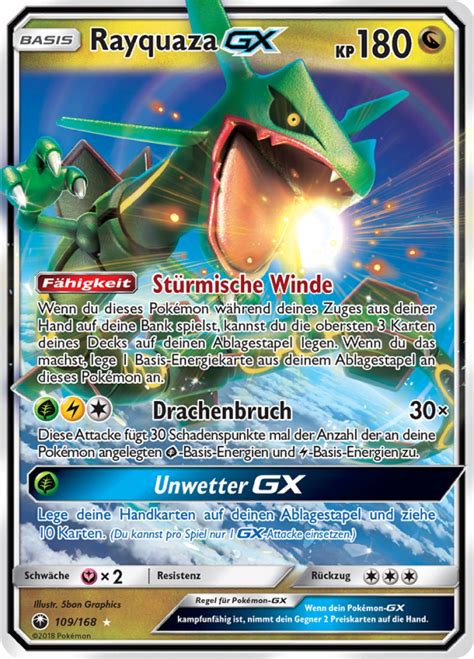 Rayquaza Gx Wert Bild K Nstler Seltenheit Pokemonkarte De