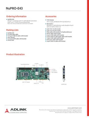 Adlink Nupro E Motherboard At Rs Piece Karve Nagar Pune