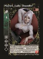 Mariel Lady Thunder Custom Card Black Chantry Productions VTES