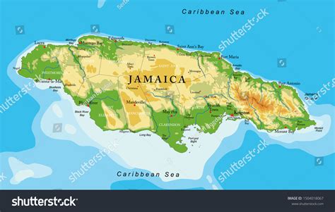 7,495 Jamaica Map Images, Stock Photos & Vectors | Shutterstock