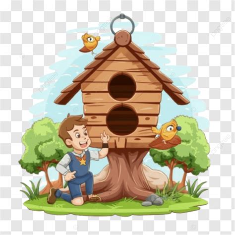 Birdhouse Clipart On Transparent Background Birdhouse Clipart