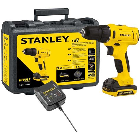 Parafusadeira Stanley, 12V, Bivolt - SCH121S2K-BR - NortCalhas