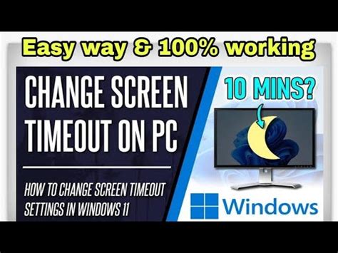 How To Change Screen Time Out On Windows Hriant Youtube