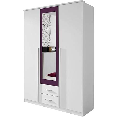 Rauch M Bel Krefeld Hinged Door Wardrobe In White Blackberry Doors