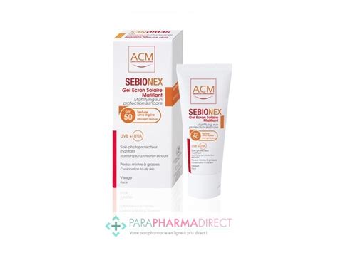 Acm Sebionex Gel Ecran Solaire Matifiant Spf Visage Ml