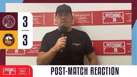 Taunton Town F C Gloucester City A F C Post Match Interview