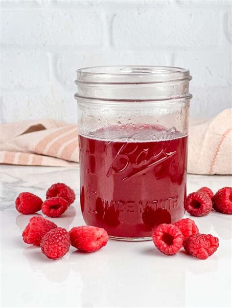 Raspberry Simple Syrup For Drinks Seasoned Sprinkles