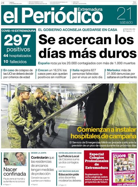 Periódico El Periódico De Extremadura España Periódicos De España