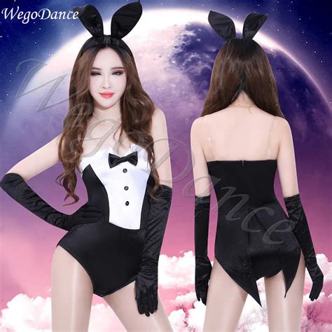 Dancing Girl Ds Performance Costume New Role Play Rabbit Girl Uniform Sexy Nightclub Collar Wear