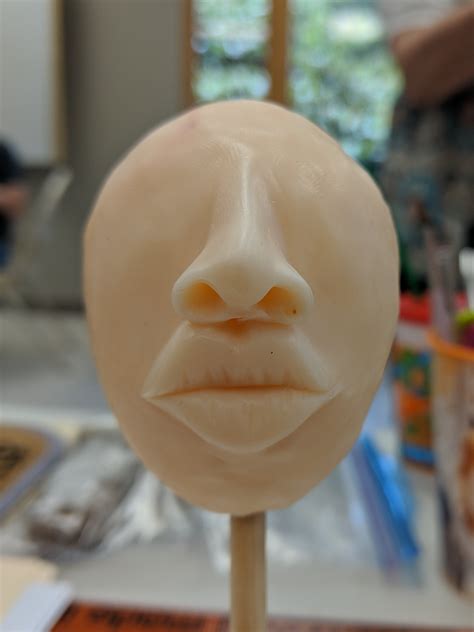 modeling chocolate face  craft crib