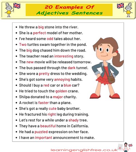 Enriching Your Language: 20 Adjective Sentences to Elevate Your English