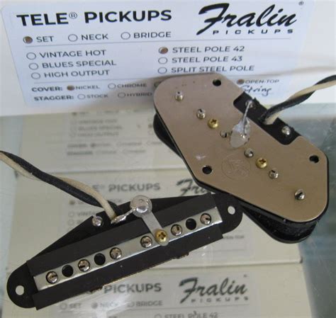 Lindy Fralin Steel Pole Telecaster Pickups Set Sp