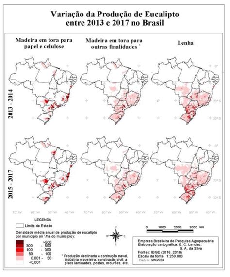 18 Variação da produção média anual de lenha madeira em tora para