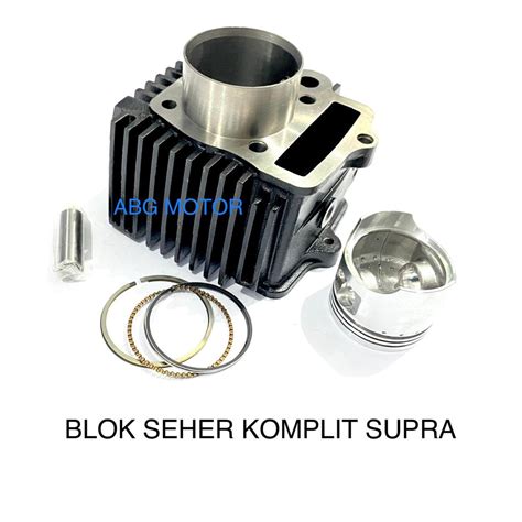 Jual CYLINDER BLOCK BLOK SEHER KOMPLIT ASSY HONDA SUPRA X GRAND PRIMA