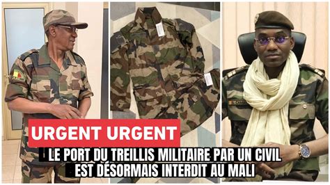 Très urgent le port du treillis militaire par un civil est désormais