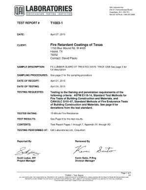 Fillable Online T Fire Retardant Coatings Of Texas Fx Lumber