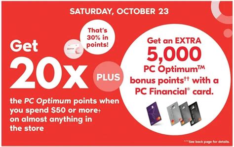 Shoppers Drug Mart Canada Offers Get 20x The PC Optimum Points When