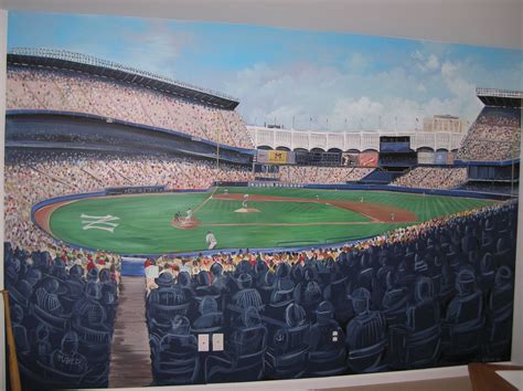 Baseball Stadium Wall Mural - Mural Wall