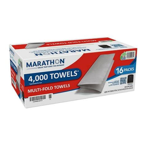 Marathon Multifold 1 Ply Paper Towels White 92 X 94 250 Towels