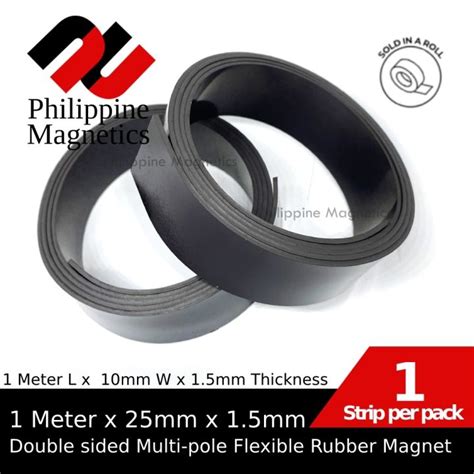 Meter Mm X Mm Rubber Magnetic Strip Without M Adhesive Double