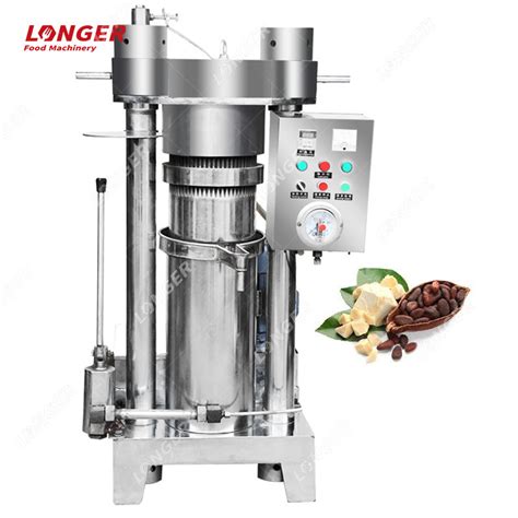 Hydraulic Cacao Oil Press Cocoa Oil Making Cocoa Bean Butter Extraction