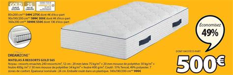 Promo Matelas Ressorts Gold S Chez Jysk Icatalogue Fr