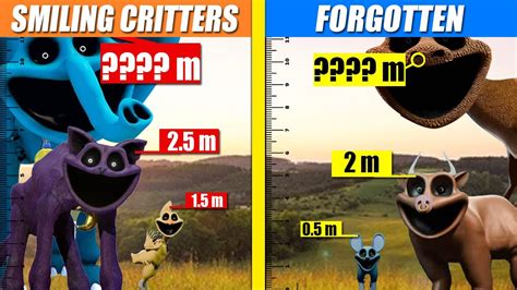 Smiling Critters Vs Forgotten Smiling Critters Size Comparison Spore