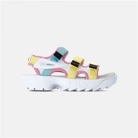 Fila Disruptor Sandal Wmn white-limelight - rosé | FILA Official