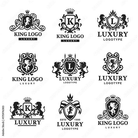 Luxury Boutique Royal Crest High Quality Vintage Product Heraldry Logo