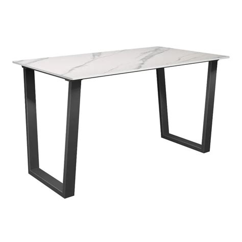 Cerutti Matte White Ceramic Dining Table - 140cm - Romerils Jersey