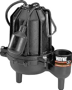 Wayne Cse T Hp Gph Cast Iron Submersible Sewage Pump Sump