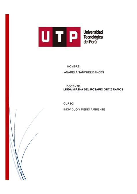 Borrador semana 16 individuo y medio ambiente NOMBRE ANABELA SÁNCHEZ