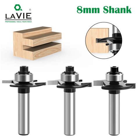 LAVIE 8mm Shank T Sloting Biscuit Joint Slot Cutter Jointing Slotting