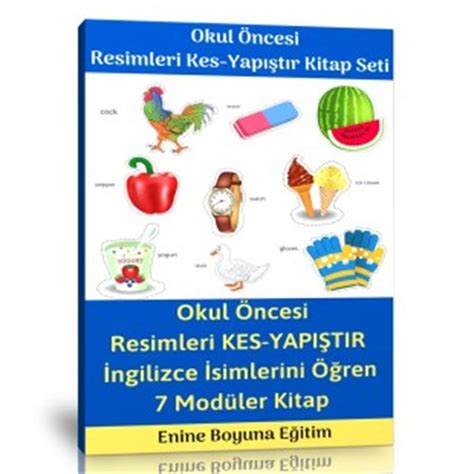 Okul Öncesi Resimleri Kes Yapıştır Etkinlik Kitap Seti Fiyatları Ve