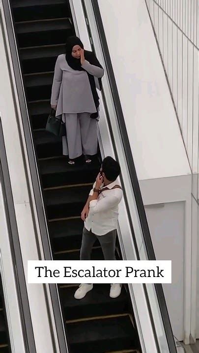 Escalator Prank With Girls🤣 Funny Reactions Shorts Youtube