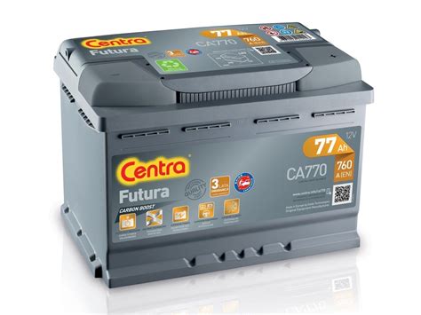 Akumulator 12V 77Ah CENTRA FUTURA CARBON CA770 Andex Eu