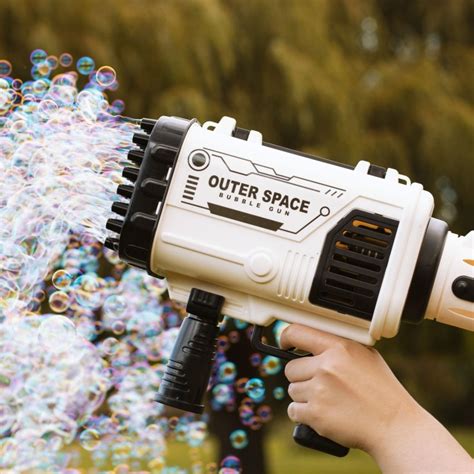 Rechargeable Outer Space Bubble Gun Extreme Dadshop