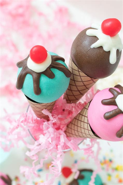 Ice Cream Cone Cake Pops Recipe Tutorial Club Crafted