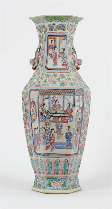 Bid Now Large Antique Chinese Canton Famille Rose Vase October 6