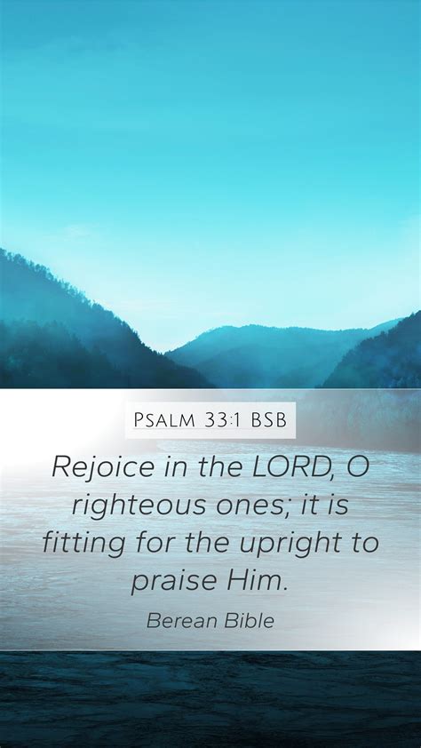 Psalm 331 Bsb Mobile Phone Wallpaper Rejoice In The Lord O