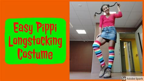 DIY Pippi Longstocking Costume Last Minute Halloween Costumes YouTube