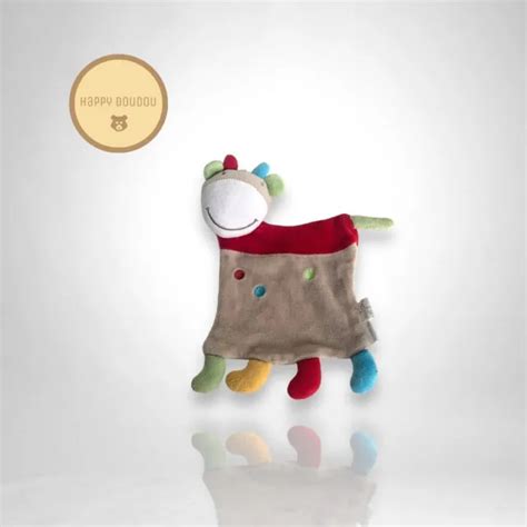 Doudou Plat Vache Girafe Couleurs Mots D Enfants Eur Picclick Fr