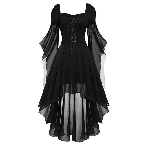 NMMUED Renaissance Outfit Women Masquerade Party Dress Medieval Dress