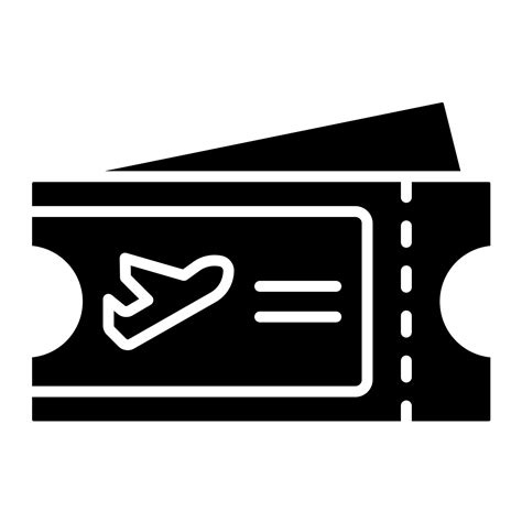 Flight Ticket vector icon 21711231 Vector Art at Vecteezy