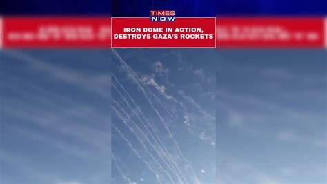 Iron Dome in Action, Destroys Rockets Fired From Gaz